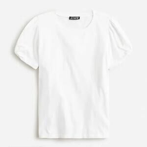 J. Crew Broken In Puff Short Sleeve Jersey Shirt Cotton Summer Preppy- Medium